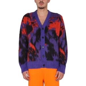 Msgm V-Neck Cardigan With Ribbed Detailing - NWT